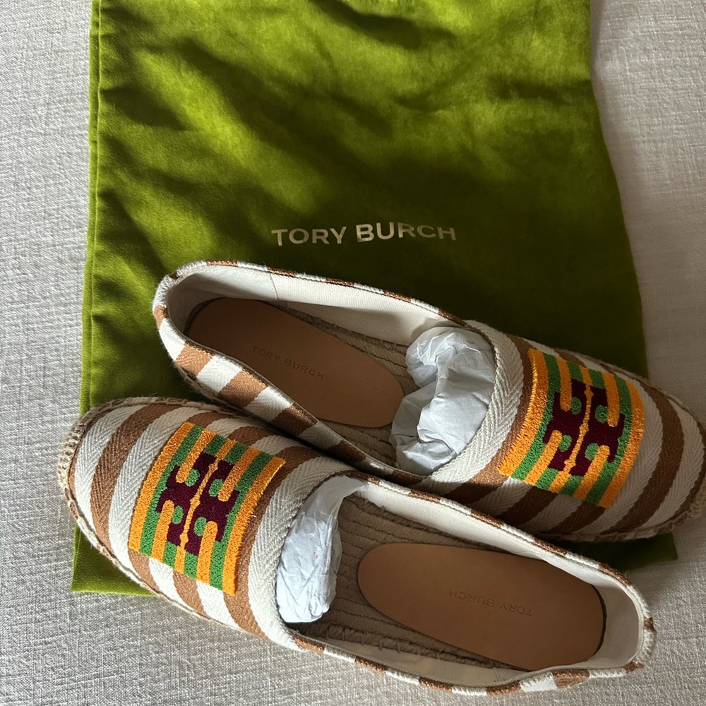 Tory Burch Multicolor Striped Espadrilles - Picture 2 of 4